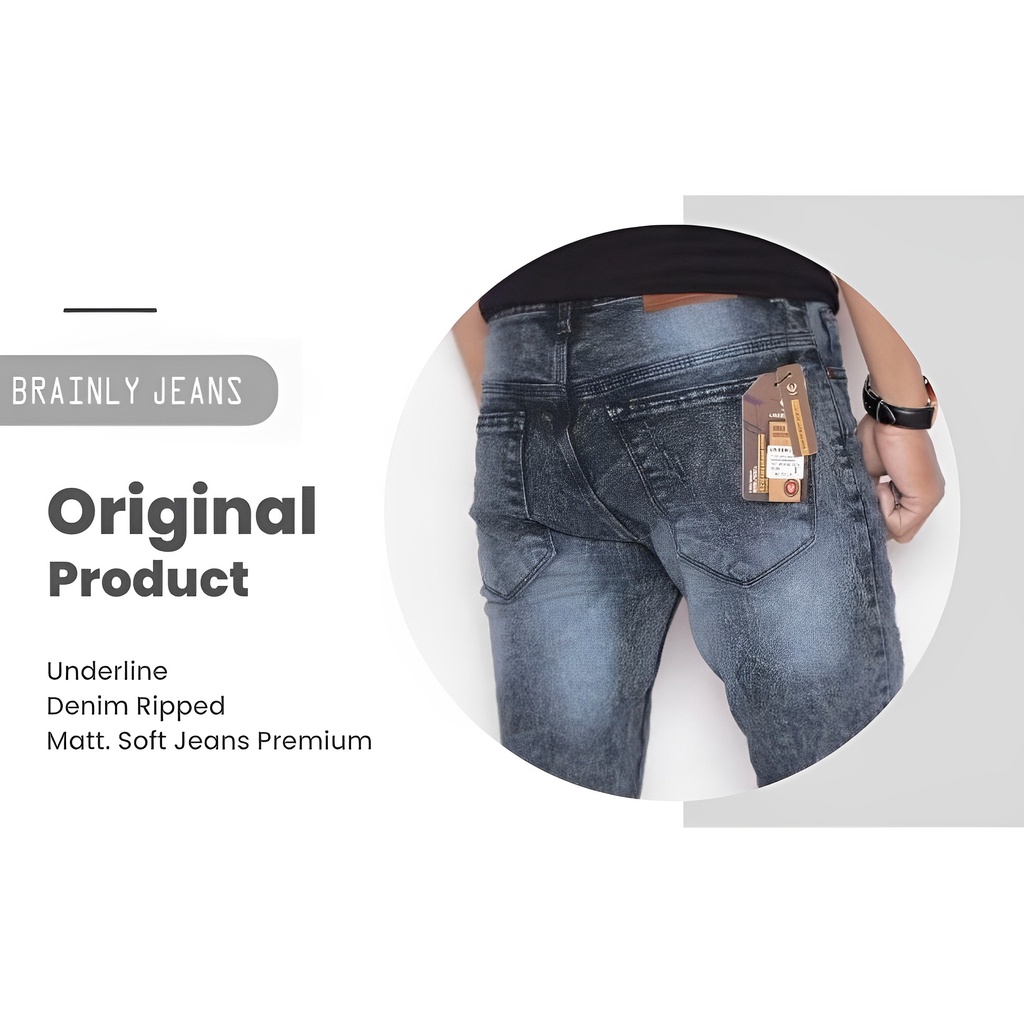 BRAINLY Celana Jeans Pria Panjang Sobek Lapisan Roek Lutut Destroy HITAM GREY Ripped Pensil Slimfit Original Levis Tembus Distro Denim Ngaret Strecth Bikers Ukuran 27 34 Import Warna Keren Kekinian Melar Standart Murah Bigsize Jumbo Karet