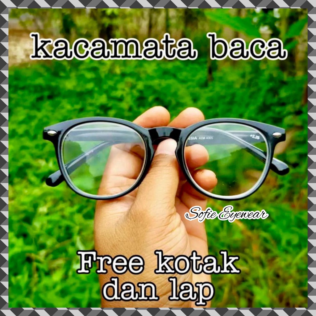 KACAMATA BACA - Kacamata Plus Super Fokus Rabun Dekat, Kaca Mata Fashion Pria Wanita Frame Oval 4005 SERIES