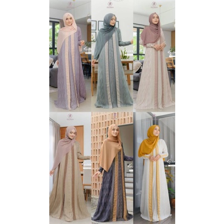Ready Kairo Style 1 set pasmina ori Dienna baju lebaran Sarimbit keluarga