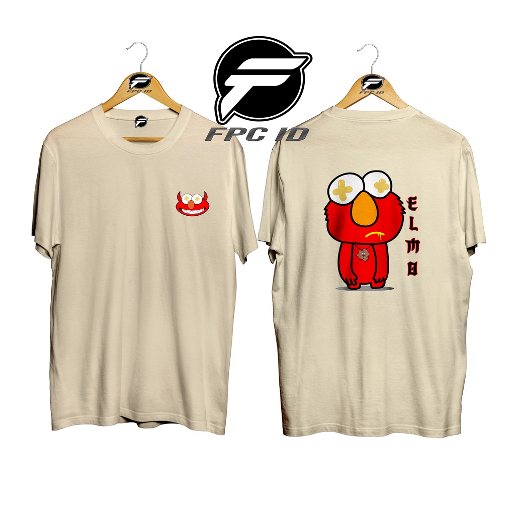 Kaos Anime Elmo Cotton Combed 30s Pakaian Jumbo Pilihan Favorit Fpc Id