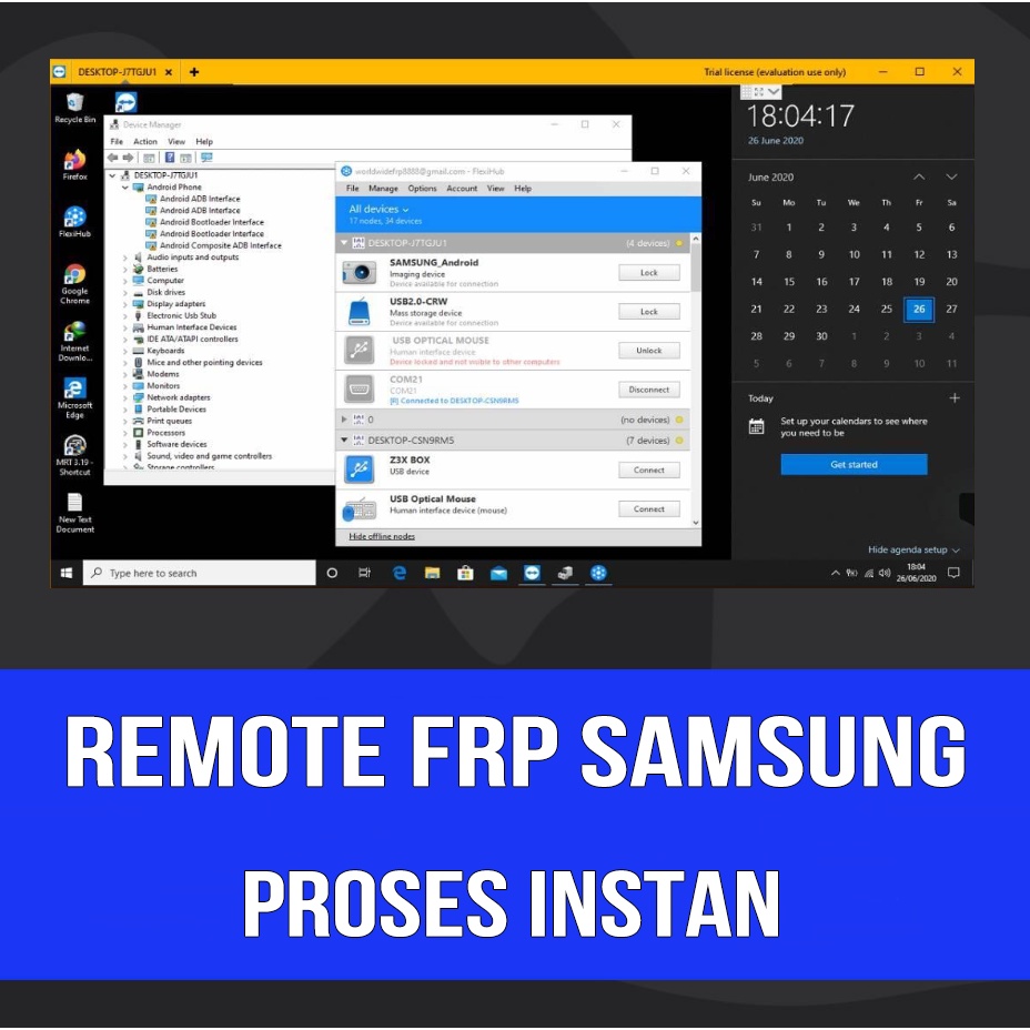 REMOTE FRP SAMSUNG PROSES INSTAN