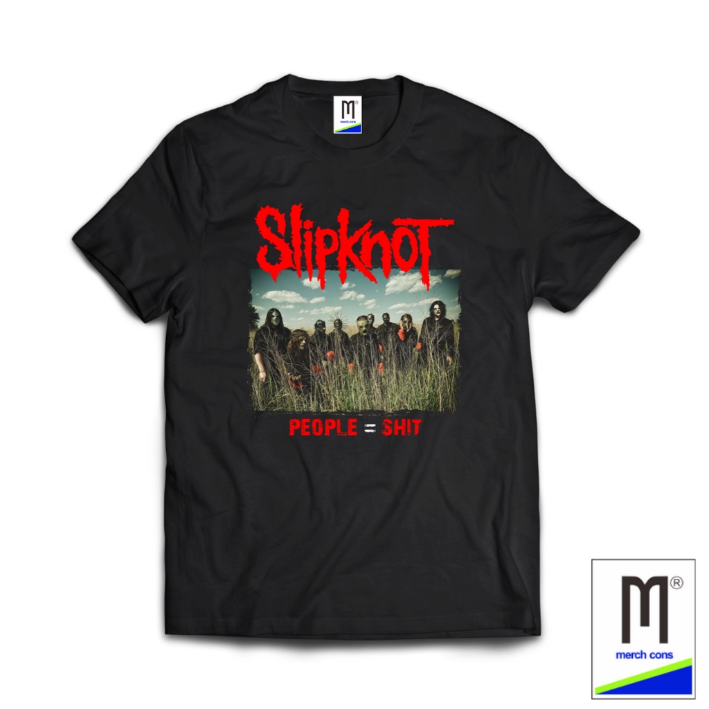 KAOS BAND SLIPKNOT TAG MERCHCONS SIZE LUAR / KAOS MUSIK DISTRO