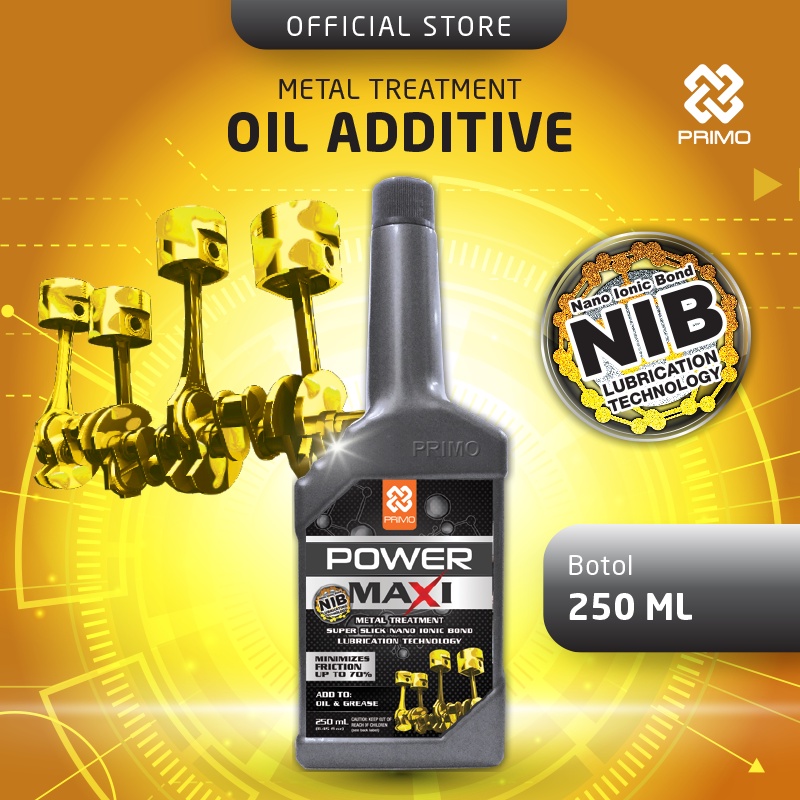 Oil Additive / Metal Treatment PRIMO POWER MAXI 250ml Gratis Engine Flush