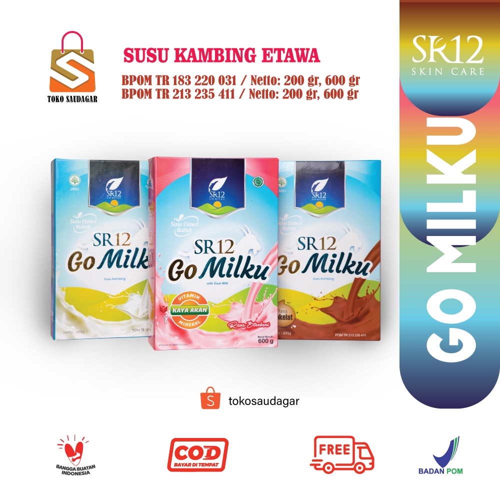 

GOMILKU SUSU KAMBING ETAWA SR12 GO MILKU PENAMBAH NAFSU MAKAN ANAK DAN BERAT BADAN ALTERNATIF BAGI YANG ALERGI SUSU SAPI RASA ENAK TIDAK ENEK