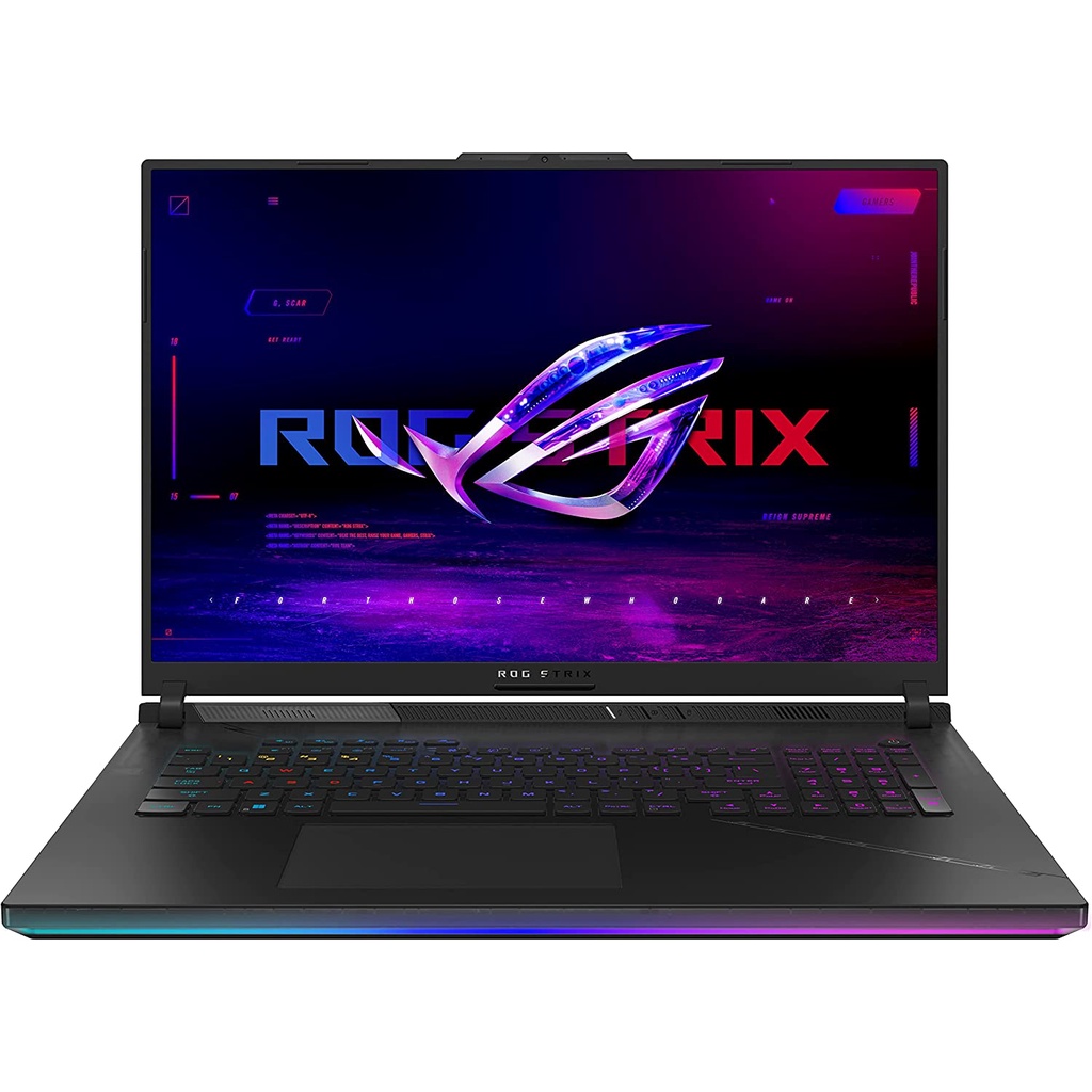ASUS ROG Strix Scar 18 (2023) Gaming Laptop, 18” Nebula Display 16:10 QHD 240Hz/3ms, GeForce RTX 4090, Intel Core i9-13980HX, 32GB DDR5, 2TB PCIe SSD, Wi-Fi 6E, Windows 11 Pro, G834JY-XS97,Black
