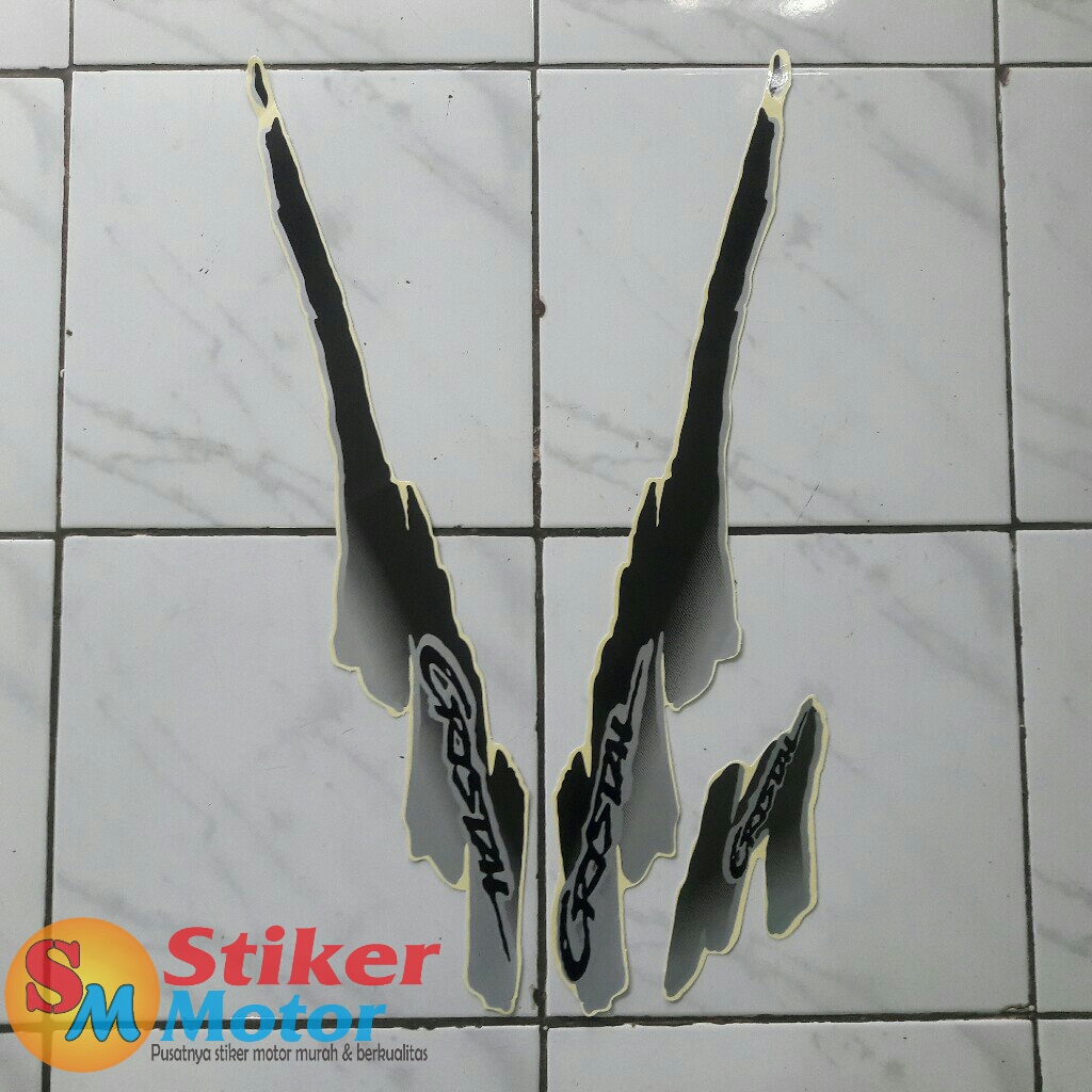 sticker motor suzuki crystal tune 1994 hitam