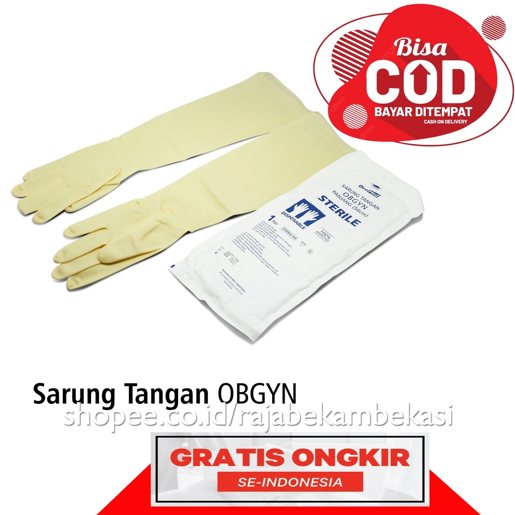 Sarung Tangan Latex Obgyn / Sarung Tangan Bidan / Sarung Tangan Panjang