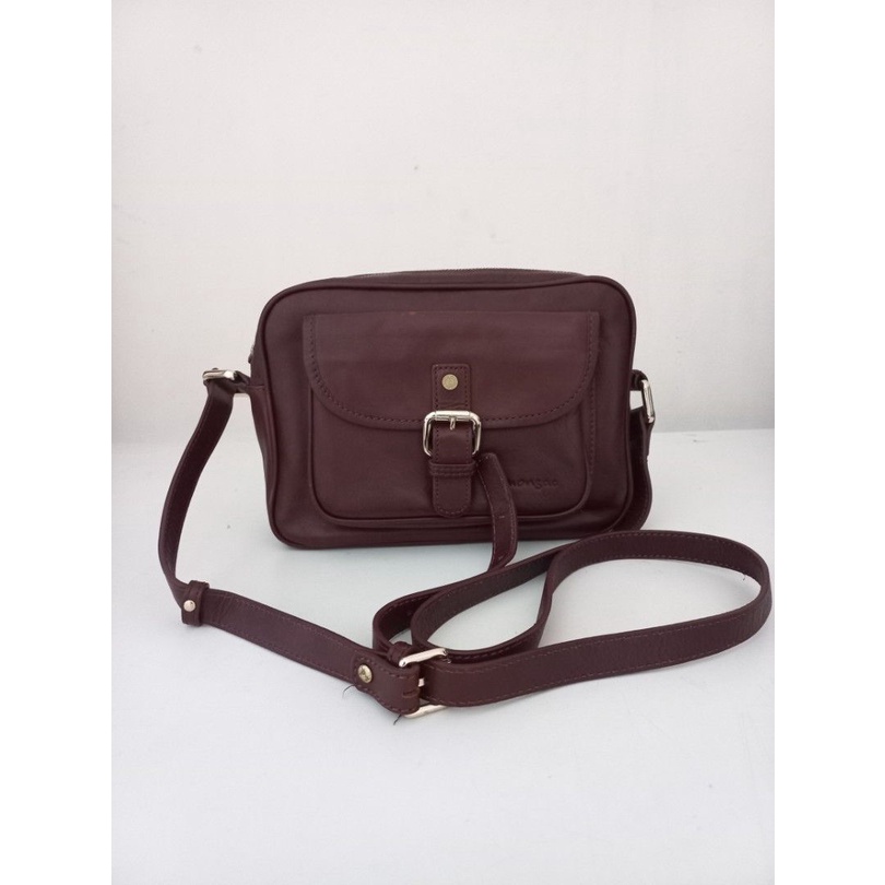 Tas slingbag monsac kulit asli