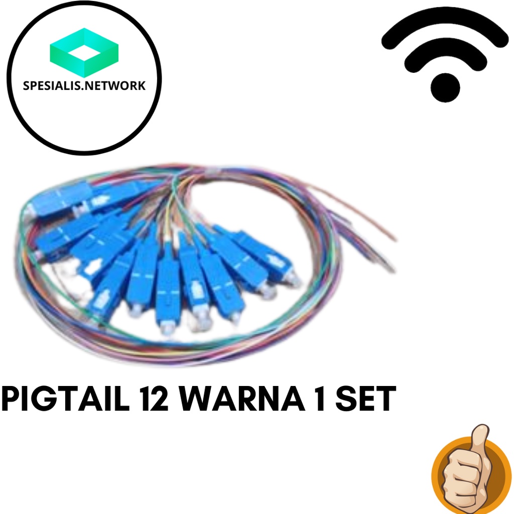 PIGTAIL 12 WARNA 1 SET 12 PIGTAIL