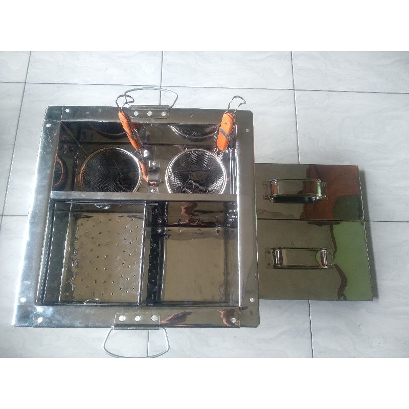 Dandang mie ayam 2 lubang