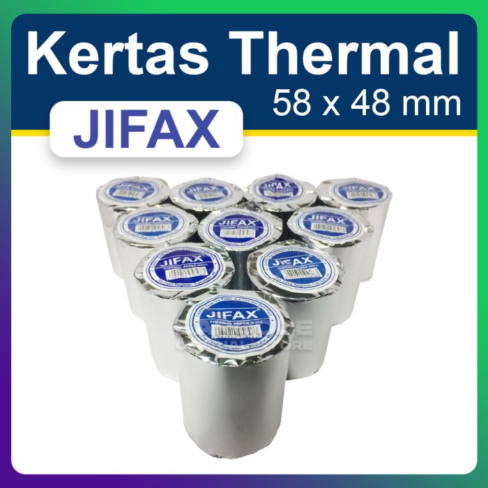 

Terlaris ( 1 Pack ) Kertas Thermal 57 X 50 Mm - Roll Kertas Kasir Thermal 57X50