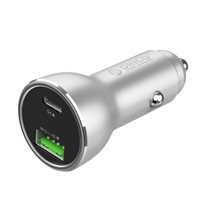 Port USB Charger Mobil Orico Upd-2U PD3.0 2.4A Super Charge Smart Car