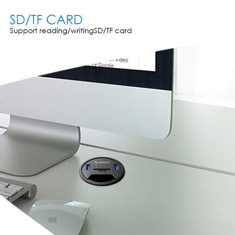 Desktop ORICO DESK HOLE 2 Port USB 3.0 HUB Adapter - DESK-2UST