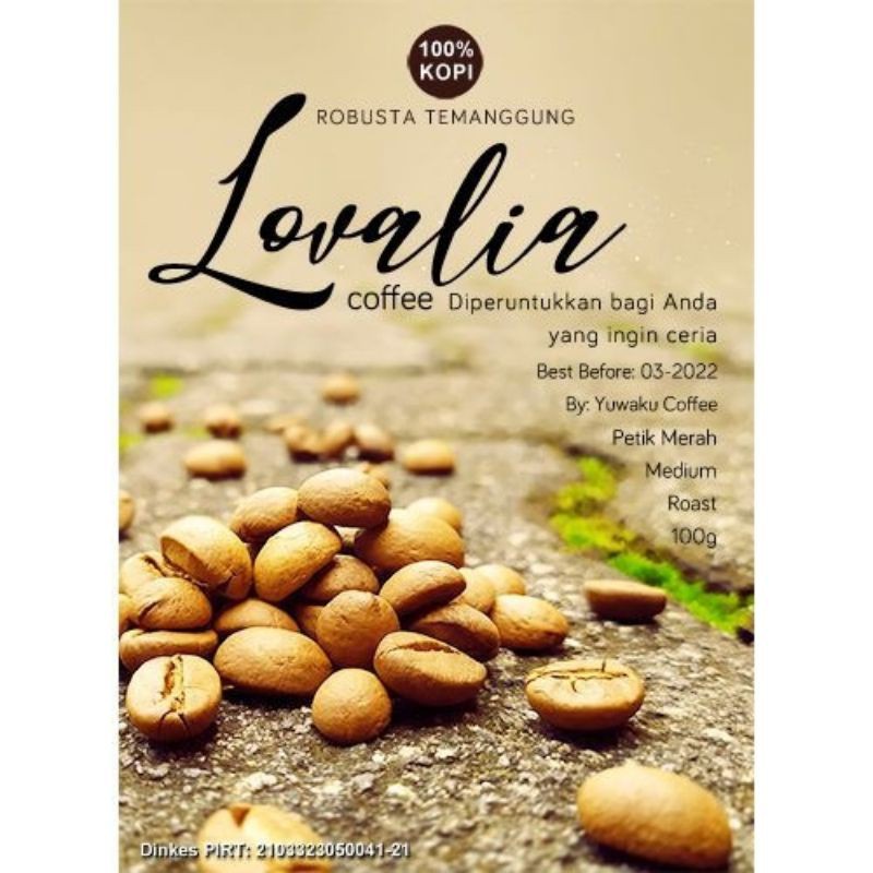 

[COD] Robusta Temanggung 100% Kopi Asli Petik Merah Bubuk Halus Natural Proses Medium Roast Lovalia Coffee