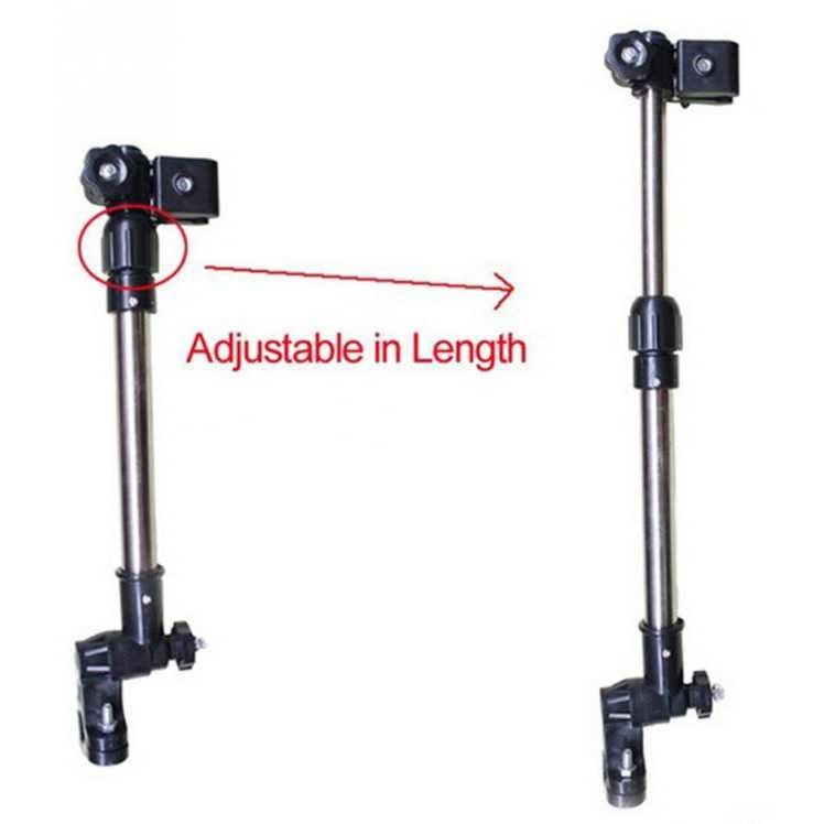 [COD] Holder Payung Multifungsi Sepeda Stroller Kereta Bayi Sepeda Kursi Roda Bracket Mount Stand Folded Umbrella Hitam Tempat Pasang Penyangga