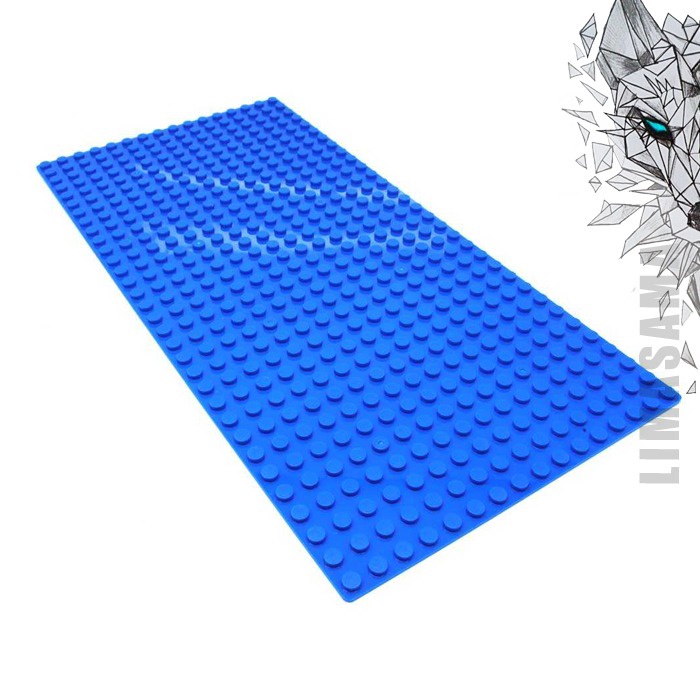 Mainan Anak Papan Kleg Baseplate Brick Papan LEGO Board 16 x 32 Dots Base Plate Alas Jalan Kecil Cit