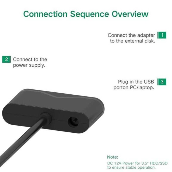 Kabel Converter SATA to USB 30 HDD SSD Hard Drive Adapter Cable Konverter Hardware Komputer Murah
