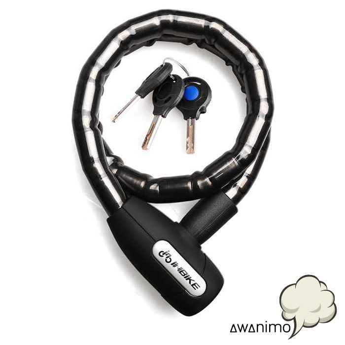 Pengaman Keylock INBIKE Gembok Sepeda Kabel Waterproof 0.85m Aman Awet Fleksibel Murah Anti Maling