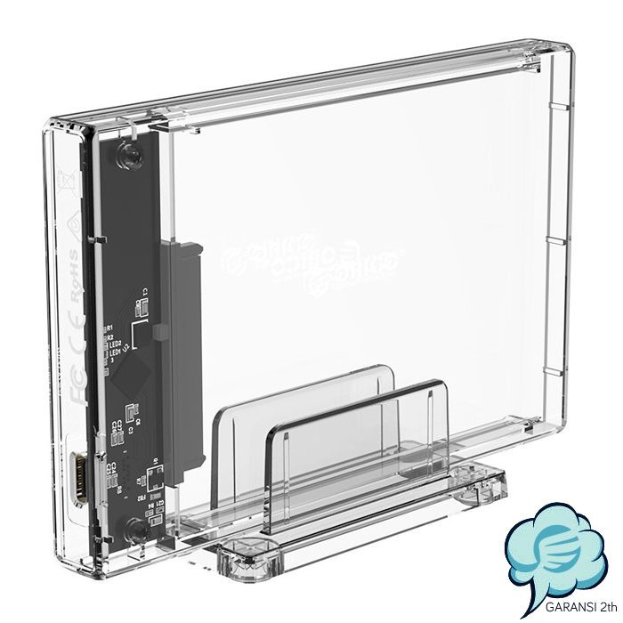 Case ORICO 2159C3 USB-C 3.1 Gen 2 HDD Enclosure 2.5 Transparent 10Gbps