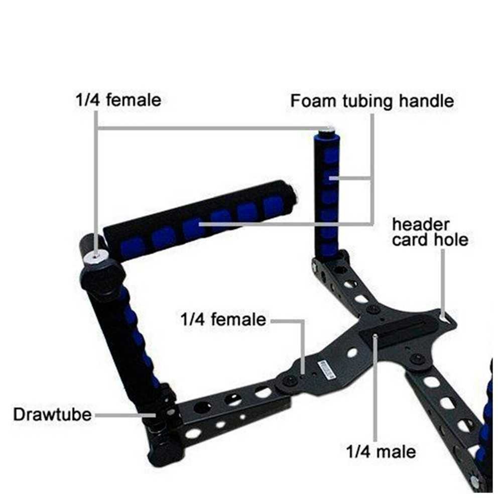 Stabilizer Kamera Foldable Shoulder Mount Rig Support DSLR Follow Focus Gimbal Stabilization