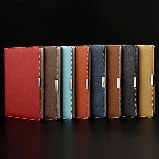 Buku Catatan Bisnis Cover Kulit Leather Polos Kertas A5 Notebook Slim Note Notes Alat Tulis Book