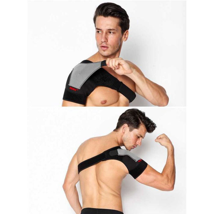 [COD] Sabuk Pelindung Bahu Back Shoulder Support Brace Guard Wrap Belt Fitness Sporty Terapi Kesehatan Cidera Olahraga