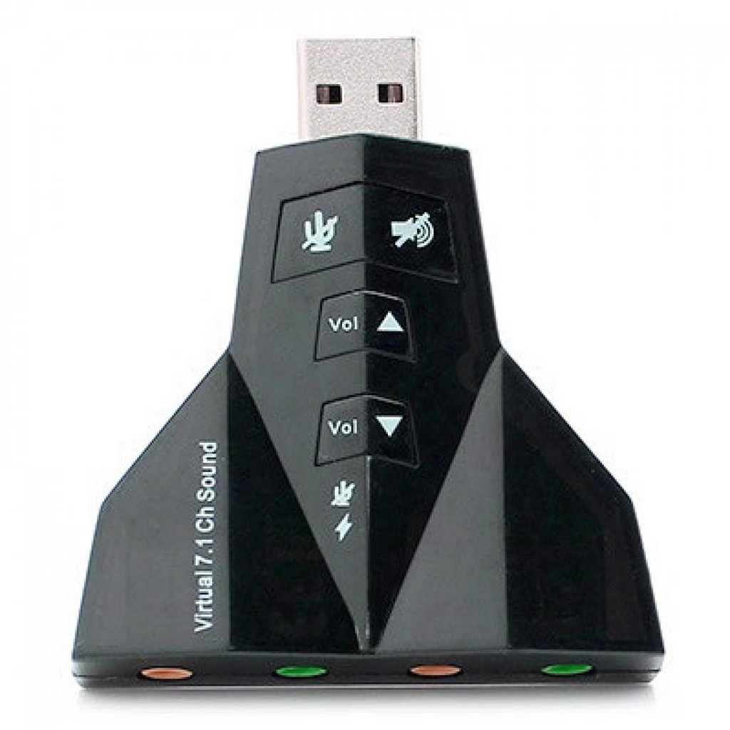 USB 2.0 to Virtual 7.1 Channel Audio Sound Card Adapter Adaptor China Chipset LED Indicator