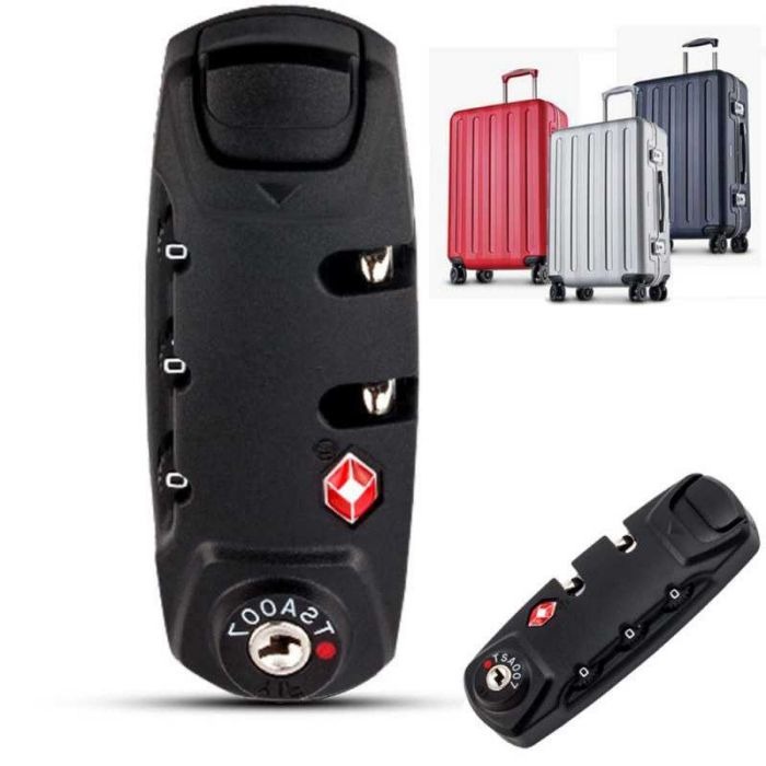 Gembok TSA Kunci Kombinasi Zipper Resleting Tas Koper 3 Digit Angka Padlock Murah CoolCell