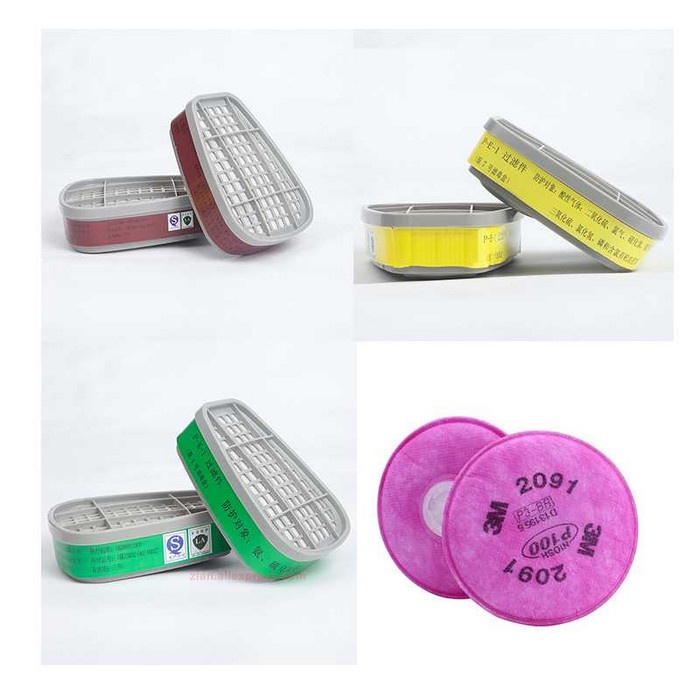 Masker Penutup Wajah Gas Acid Full Face 6002CN Filter 6800 Mask Safety Industri Pelindung Gas