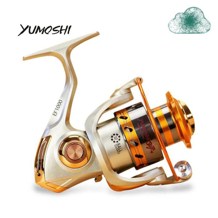 YUMOSHI REELSKING EF1000 Fishing Reel Pancing Spinning 12 Ball Bearing Kumparan Alat Mancing Ikan