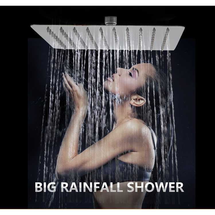 ZhangJi Kepala Shower Mandi Bentuk Kotak 10 Inch 121 Lubang Holes Square Shape Berkualitas