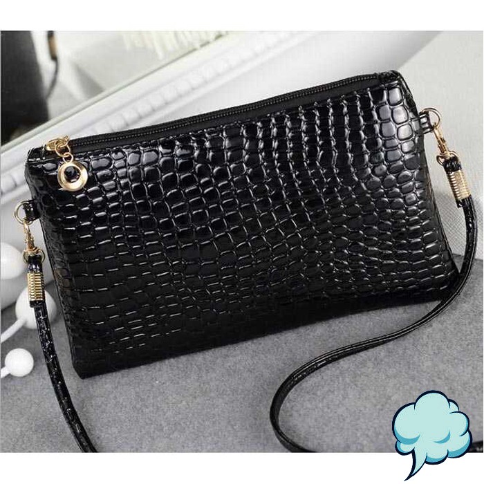 [COD] Tas Selempang Dompet Wanita Remaja Mini Purse Clutch Pouch Lanyard Slingbag Sling Bag Wallet Portable Motif Anyam Kulit Leather Premium