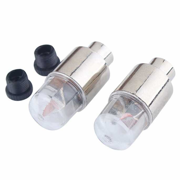 Fireflys Tutup Pentil Ban Roda LED Lamp Mobil Motor Flashing Sensor Gerak 2 Pcs Multi Warna