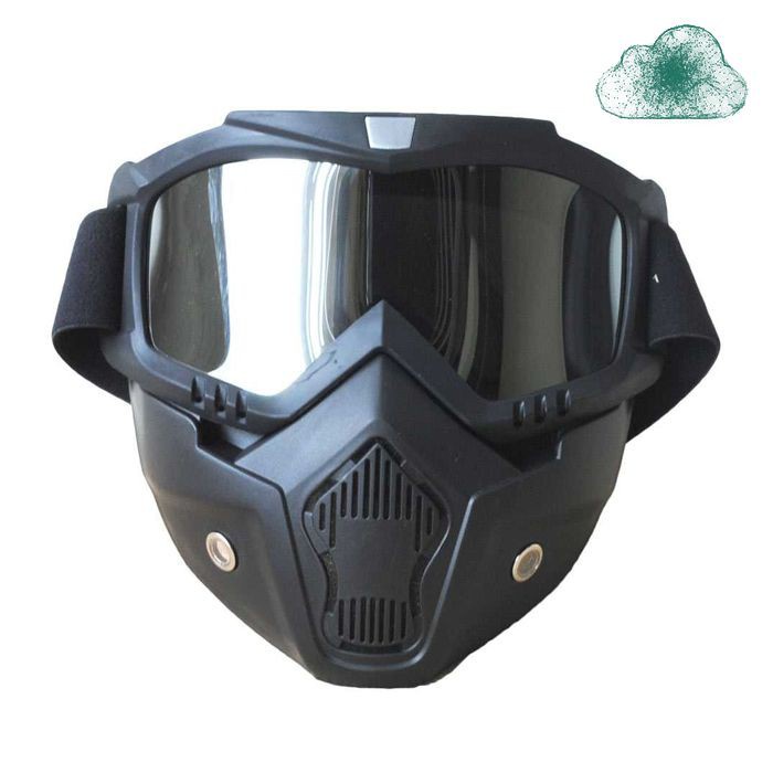 [COD] Kacamata Goggles Mask Masker Helm Motor Trail Cross Paintball Retro Glasses Rider Bogo Klasik Windproof Kaca Hitam Transparan Bening Anti Silau Ski Ice Skating Cycling Motorcycle Laris Murah
