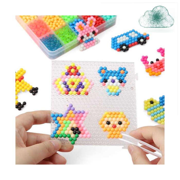 Yuanlebao Mainan Rakit Manik-Manik DIY Magic Mold Beads Puzzle Edukasi Anak Unik 6000 Pcs