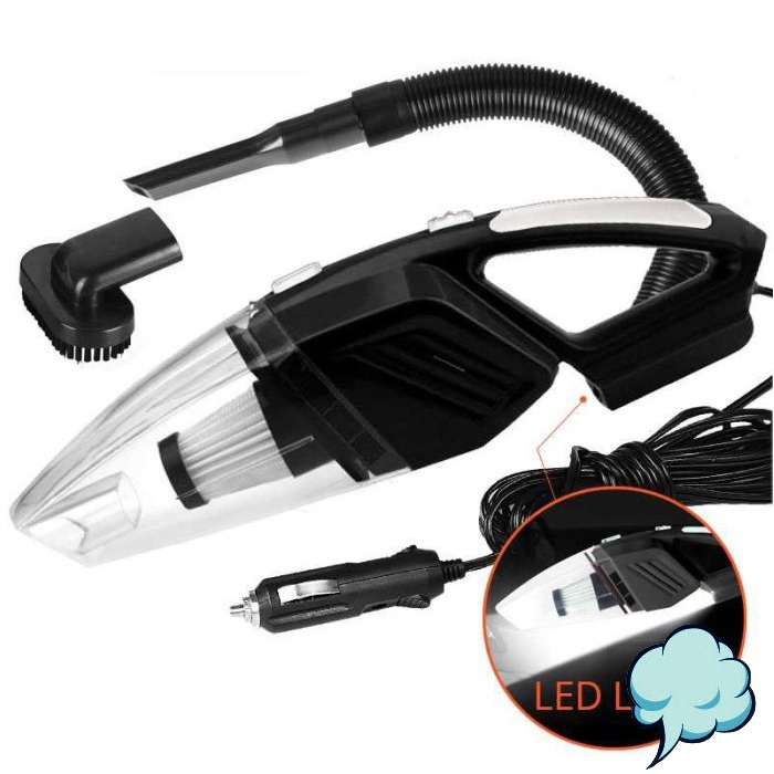 Vacuum Cleaner Penyedot Debu Mobil 120W Dilengkapi LED Light Pembersih Sedot Kotoran Mini Portable