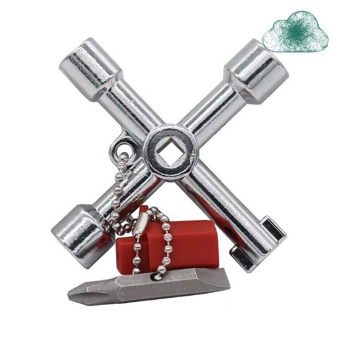 Kunci Pas Otomotif BST Multifungsi 5 in 1 Kepala Obeng Plus Minus Screwdriver Mini Portable