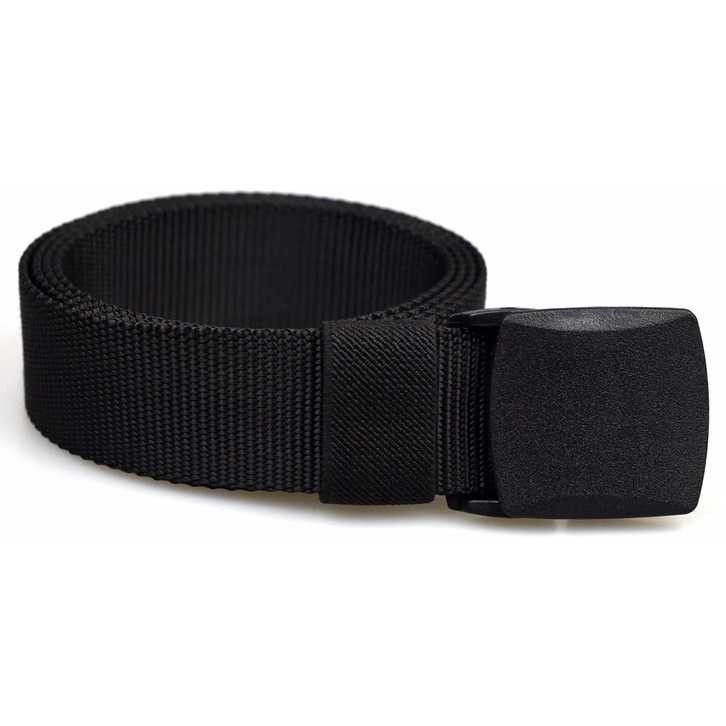 [COD] Tali Ikat Pinggang Sabuk Traveler Pria Anti Xray Plastik Automatic Buckle Belt Canvas Material Kanvas Tebal Aksesoris Fashion Laki Premium Kantor Kantoran Hitam Hijau Tectical