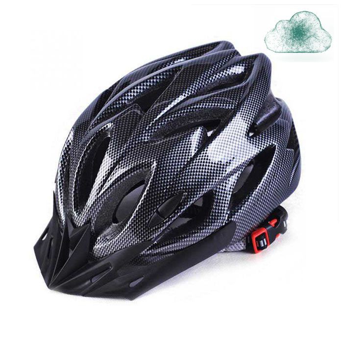 EACHGO Helm Keamanan Sepeda Bicycle Road Bike Unisex Cycling Helmet EPS Foam PVC Shell Hitam