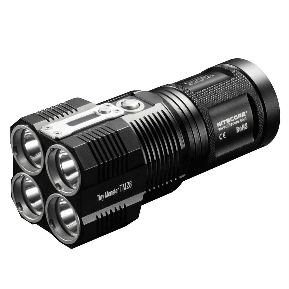 NITECORE TM28 Senter HI LED Flashlight CREE XHP35 HI 6000 Lumens Portable Electric Lamp Flash Light