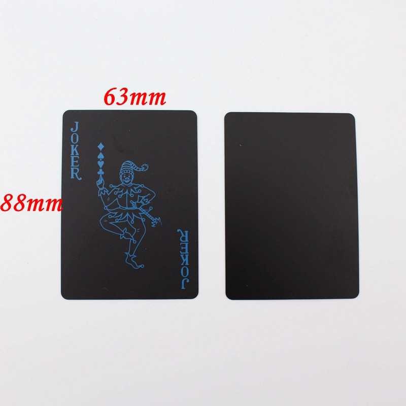 [COD] Kartu Remi Plastik Anti Air Waterproof Plastic Poker Cards Water Resistant Black Hitam Premium Murah