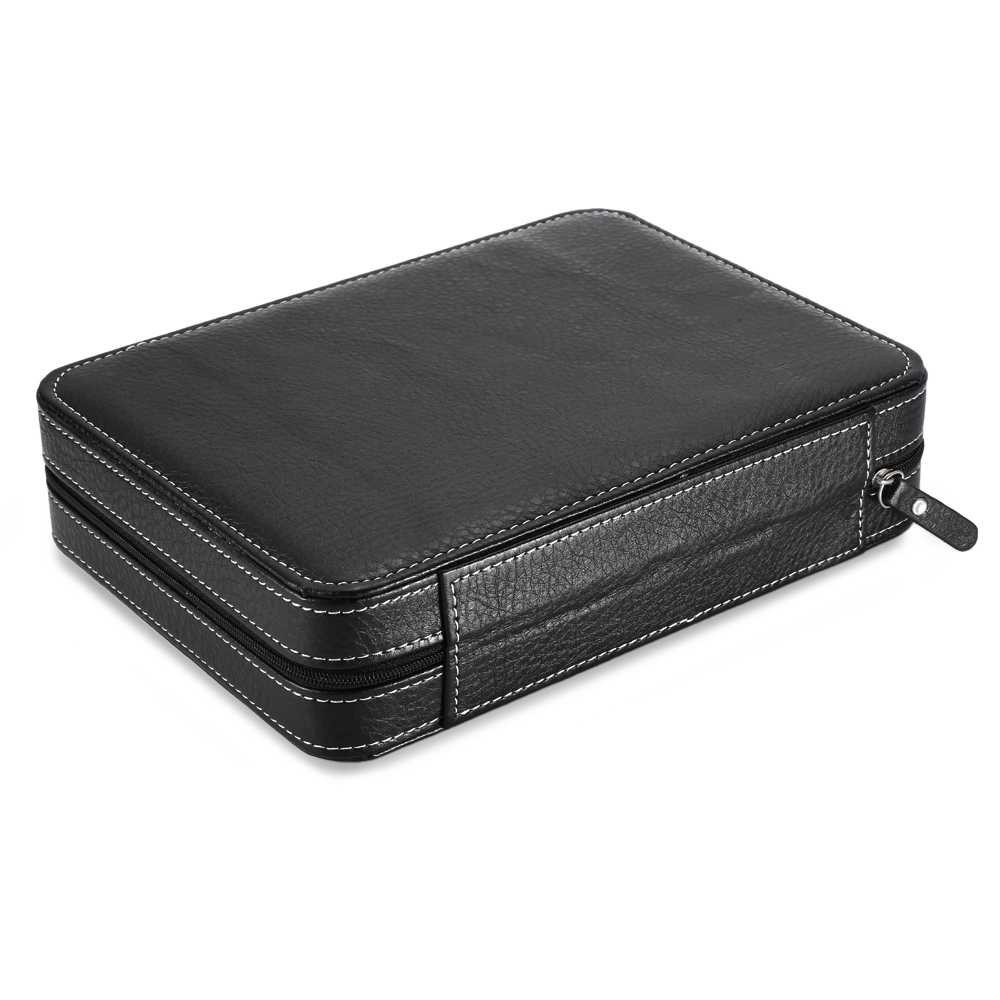 Kotak Box Jam Tangan Display Kulit 8 Grid Slot Travel Watch Case Leather Portable Berkualitas PU Leather Kulit Premium Gift Luxury Organizer Penyimpanan Aksesoris Mewah Hadiah Kado Hampers Elegan