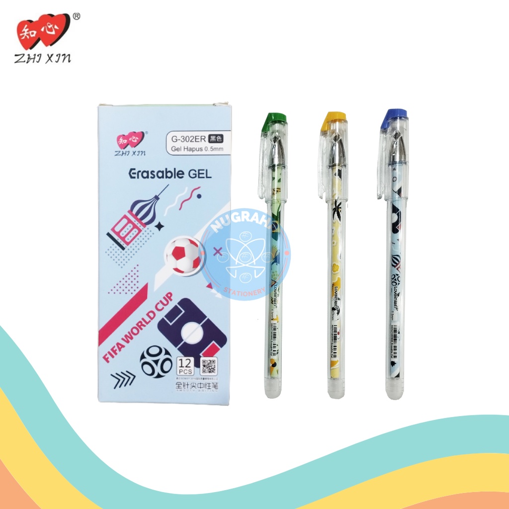 

GEL PEN ZHI XIN G-302ER ERASABLE (12 PCS)
