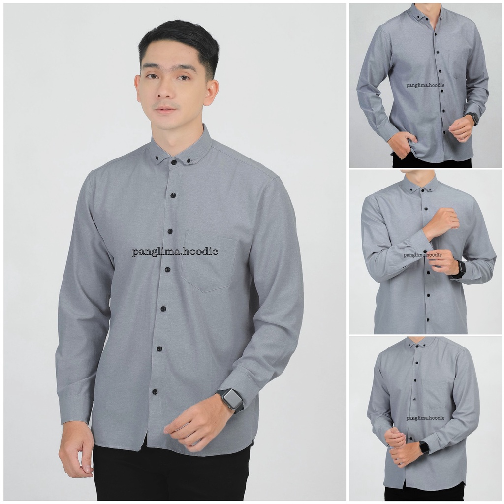 YANG LAGI HITS DICARI GAN Termurah RIFINA STORE Kemeja Pria Cowo Kantor Kasual Formal PANJANG. 882