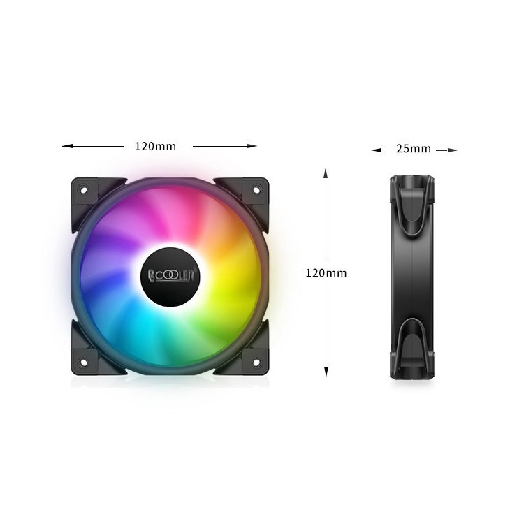 Fan Casing - PCCOOLER HALO FRGB (SINGLE) 12CM - Fan Casing FRGB Pccooler Halo