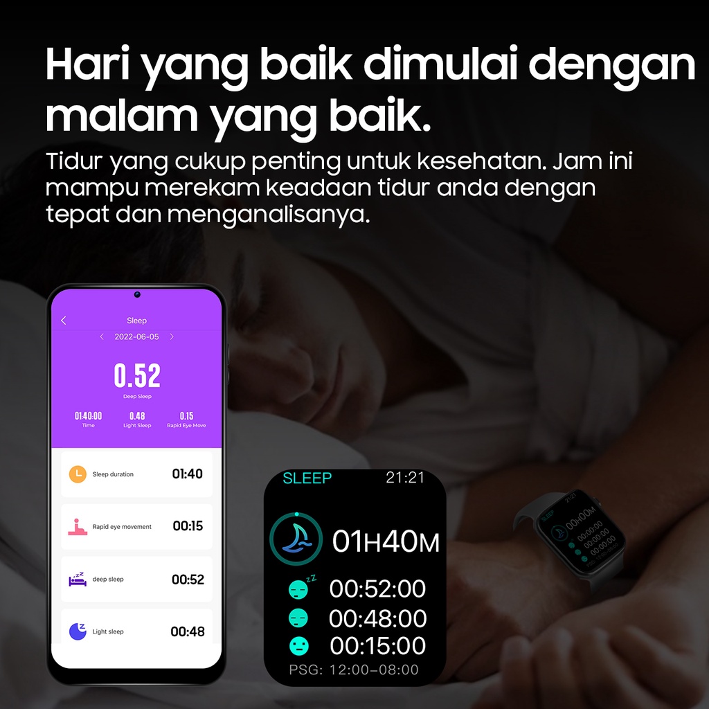 Budz Smartwatch Ultra Amoled Sport Pria Wanita Ecg Blood Pressure IP68 Android Iphone Baterai 14 har