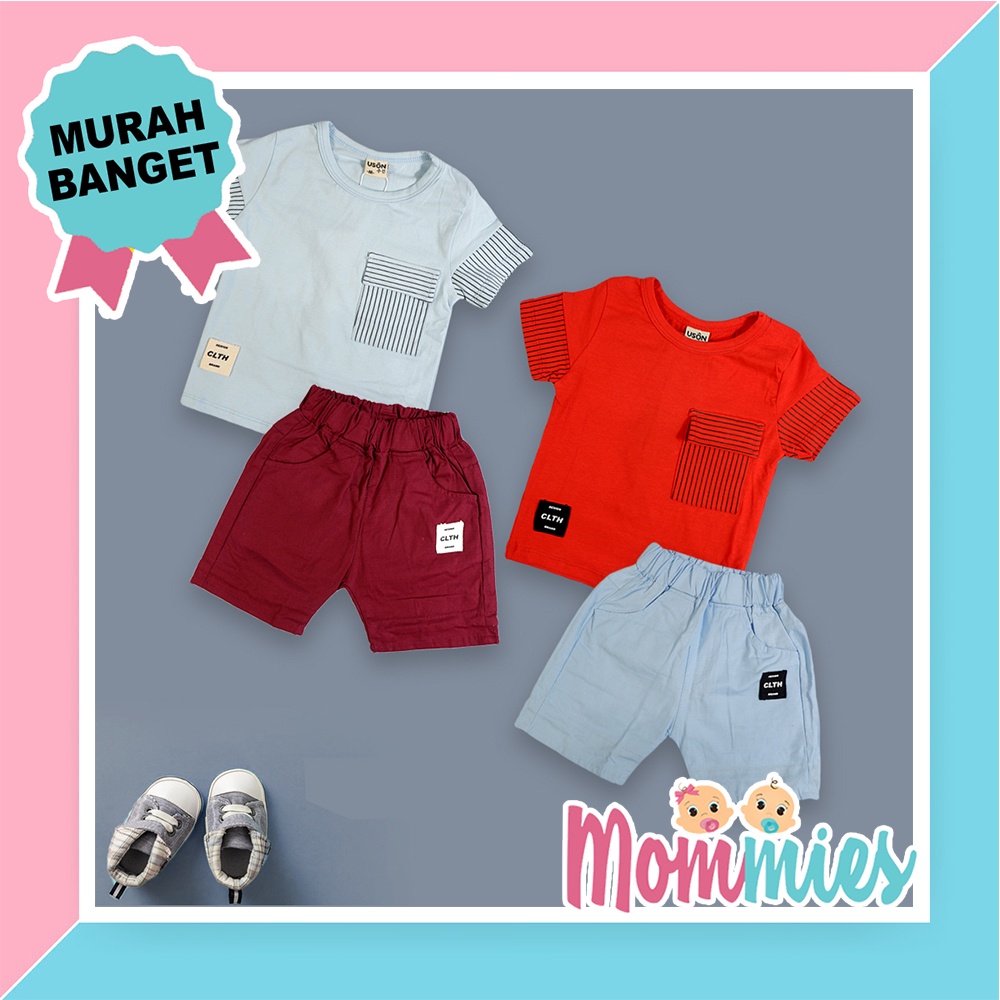 Stelan Kaos Uson Anak Cowok 1S4463BC Baju Setelan Anak Laki-Laki