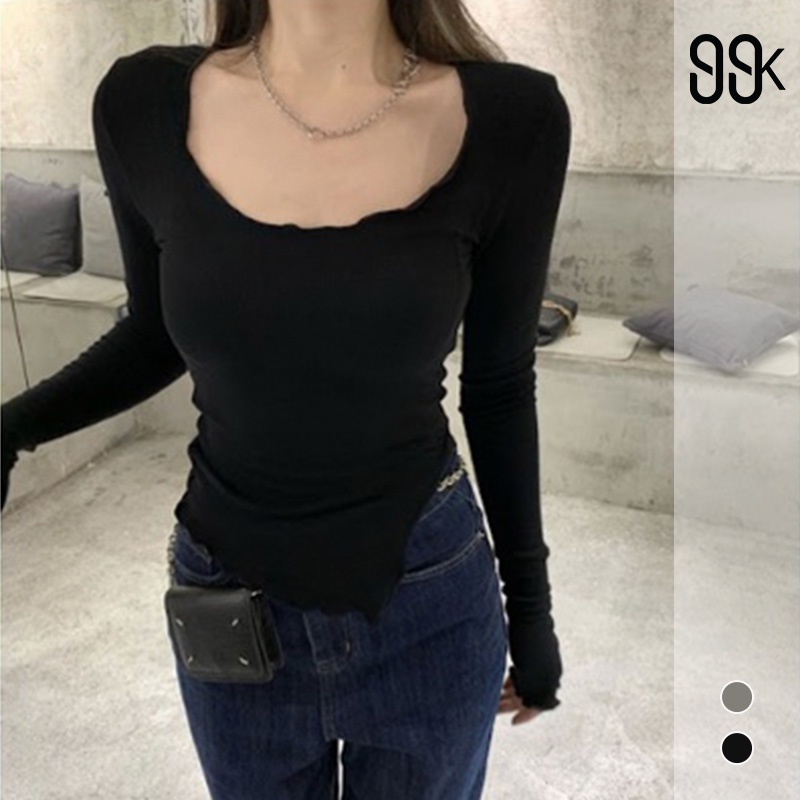 Korean Woman Top Atasan Lengan Panjang Wanita 1647 S/M/L/XL