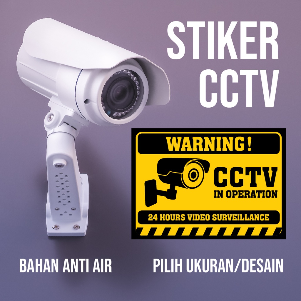 

Stiker CCTV Ukuran Besar 30 x 23 cm (Bahan Tahan Air) Murah