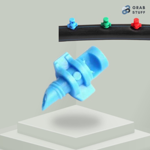 [10 PCS] Alat Penyiraman Tanaman Tetes Otomatis / Water Mist Sprinkler Irigasi Air Taman Simple Nozzle 90 Degree / Kepala Nozzle Sprayer Untuk Alat Sistem Irigasi Pertanian Perkebuan Tanaman /Dripper Tanaman Untuk Selang / Mist Nozzle Sistem Irigasi Tetes